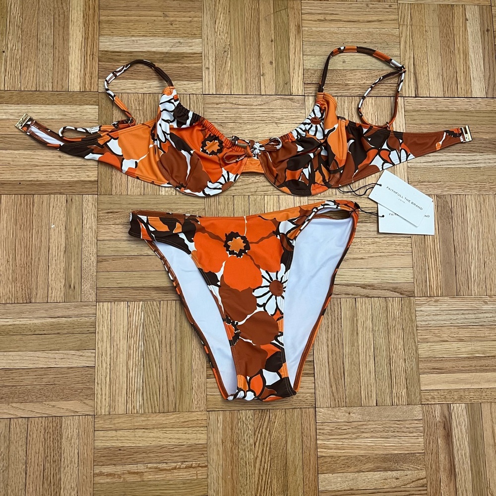 Faithfull the brand floral bikini set